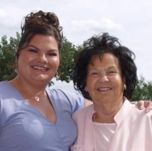 Granny and me on my wedding day.